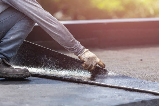 Professional Emergency Waterproofing technician working in Woodland, MI
